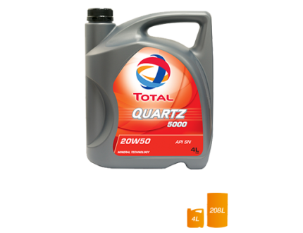 QUARTZ 5000 SN 10W40 208L TOT VN